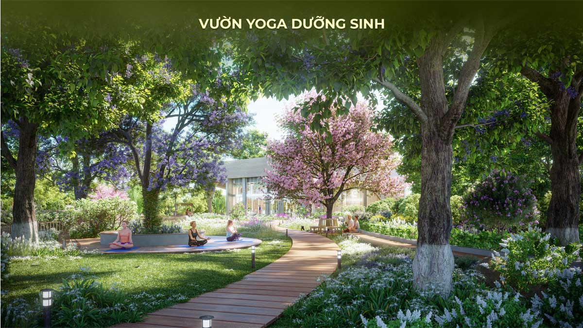 Vườn Yoga dưỡng sinh tại Eco Village Saigon River